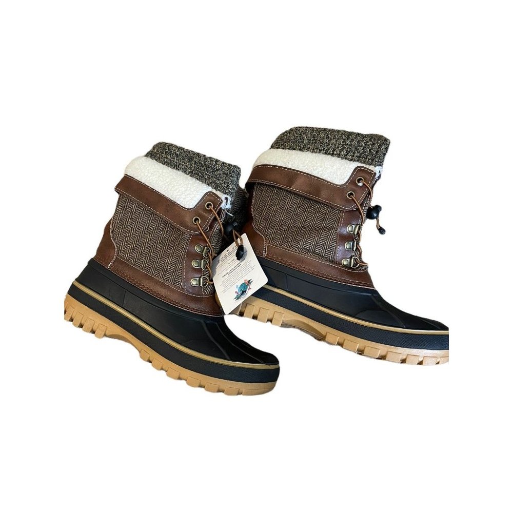 WINTER BOTS ! DREAM‎ PAIRS Women's Mid Calf Waterproof Winter Snow Boots SZ 5